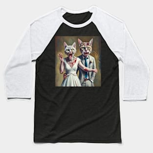 scary cat marriage nightmare Baseball T-Shirt